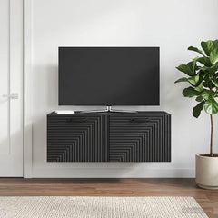 Wall-Mounted TV Cabinet 78.5 x 41 x 30 cm Black