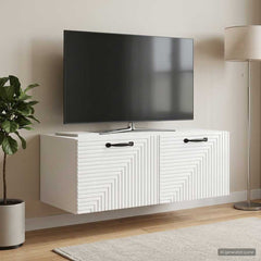 vidaXL Wall-Mounted TV Cabinet High Gloss White 78.5 x 41 x 30 cm 1