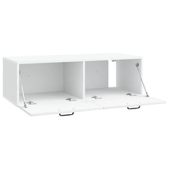 vidaXL Wall-Mounted TV Cabinet White 98 x 41 x 30 cm Engineered Wood 5