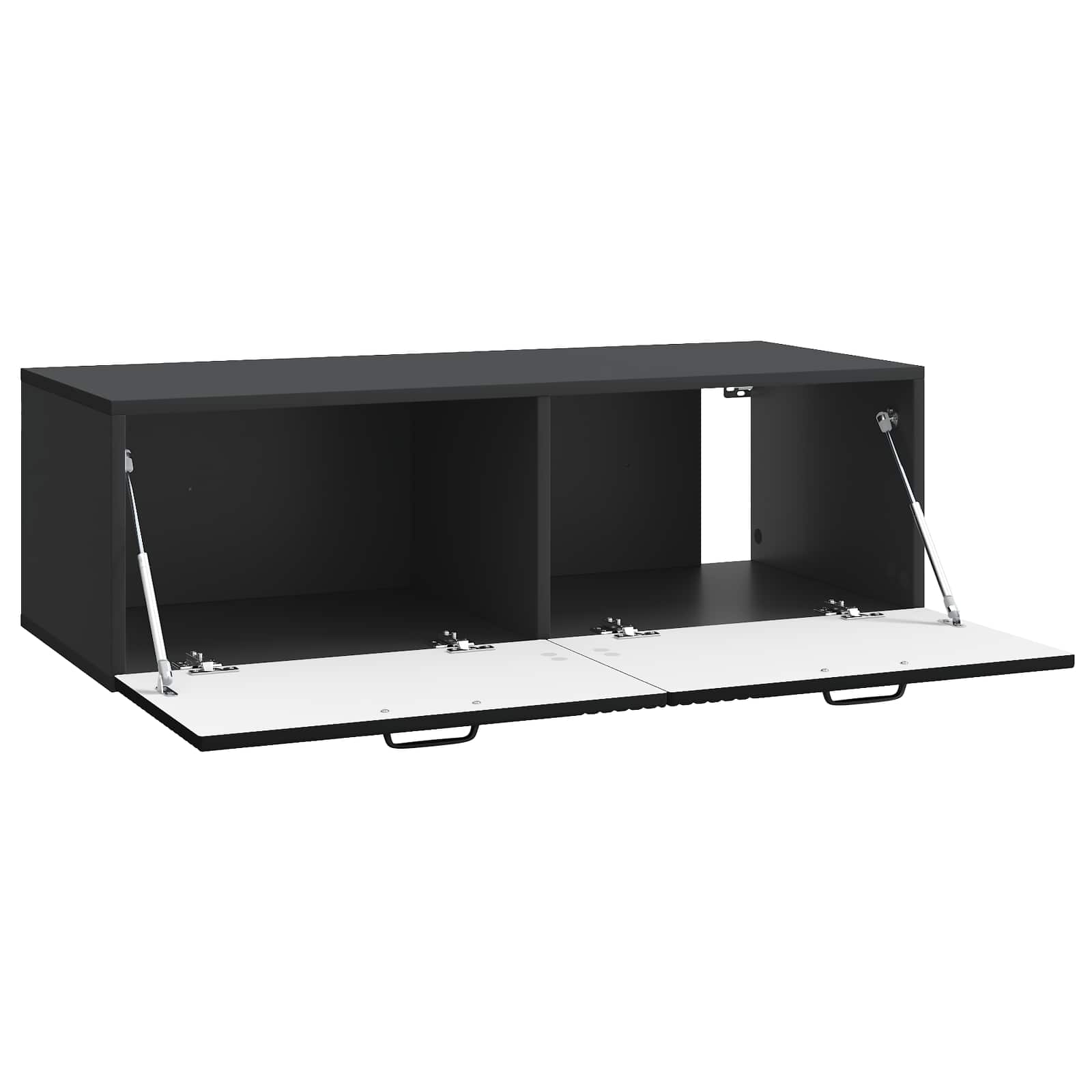 vidaXL Wall-Mounted TV Cabinet Black 98 x 41 x 30 cm Engineered Wood 5