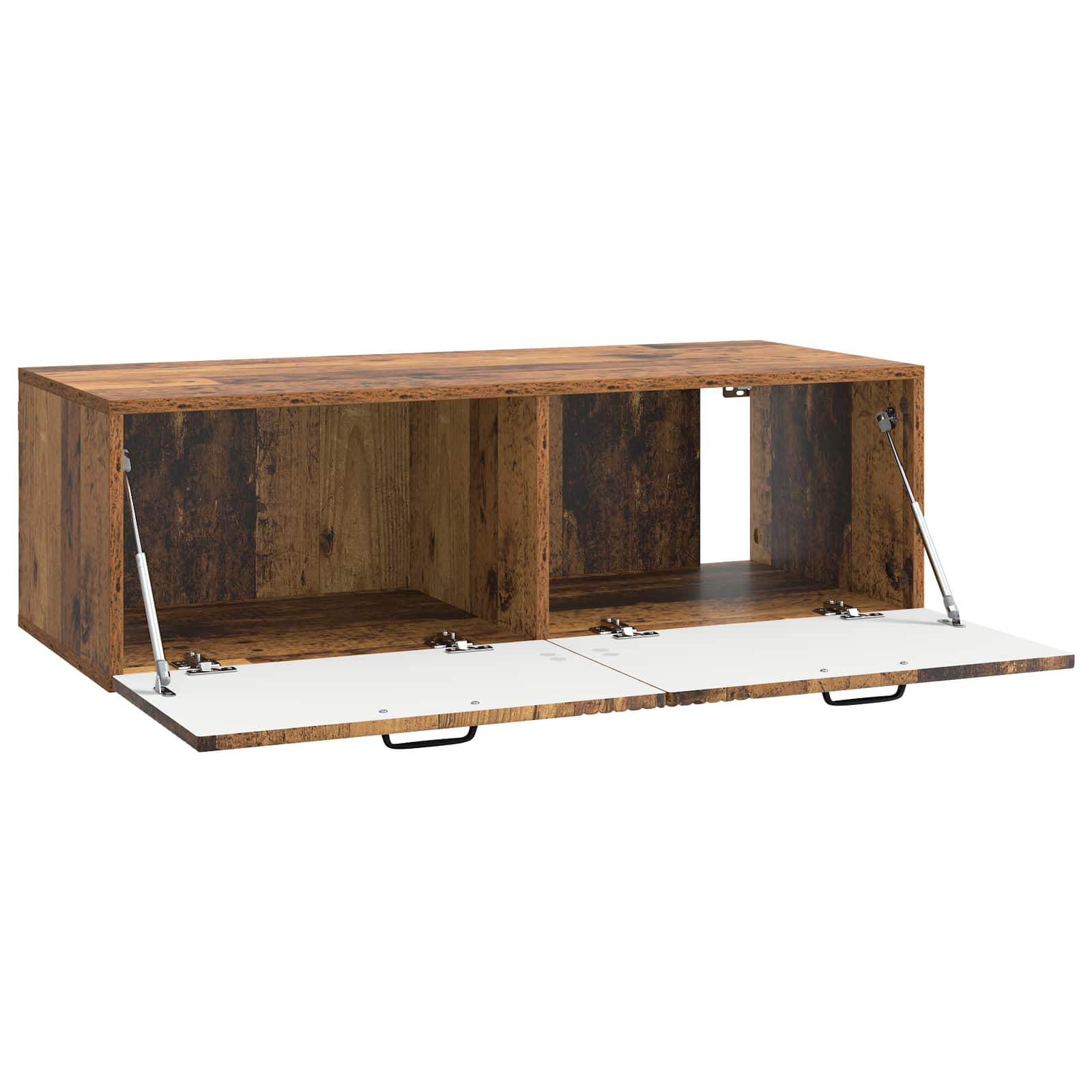vidaXL Wall-Mounted TV Cabinet Wall-mounted Old Wood 98 x 41 x 30 cm 5
