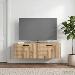 vidaXL Wall-Mounted TV Cabinet 98 x 41 x 30 cm Artisan Oak 1