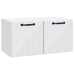 vidaXL Wall-Mounted TV Cabinet White 59.5 x 31 x 30 cm Engineered Wood 2