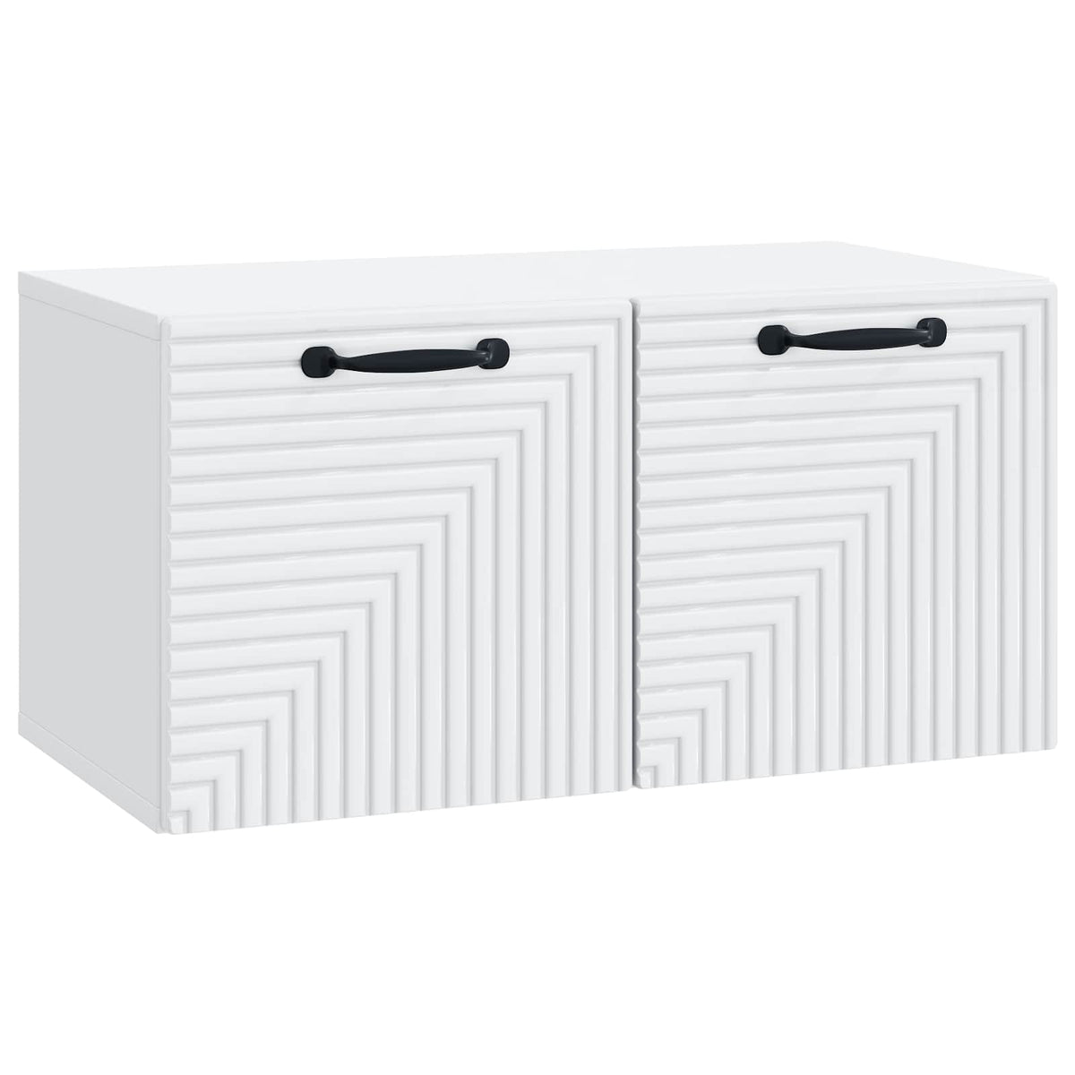 Wall-Mounted TV Cabinet 59.5 x 31 x 30 cm Drop 31 cm Width 59.5 cm White