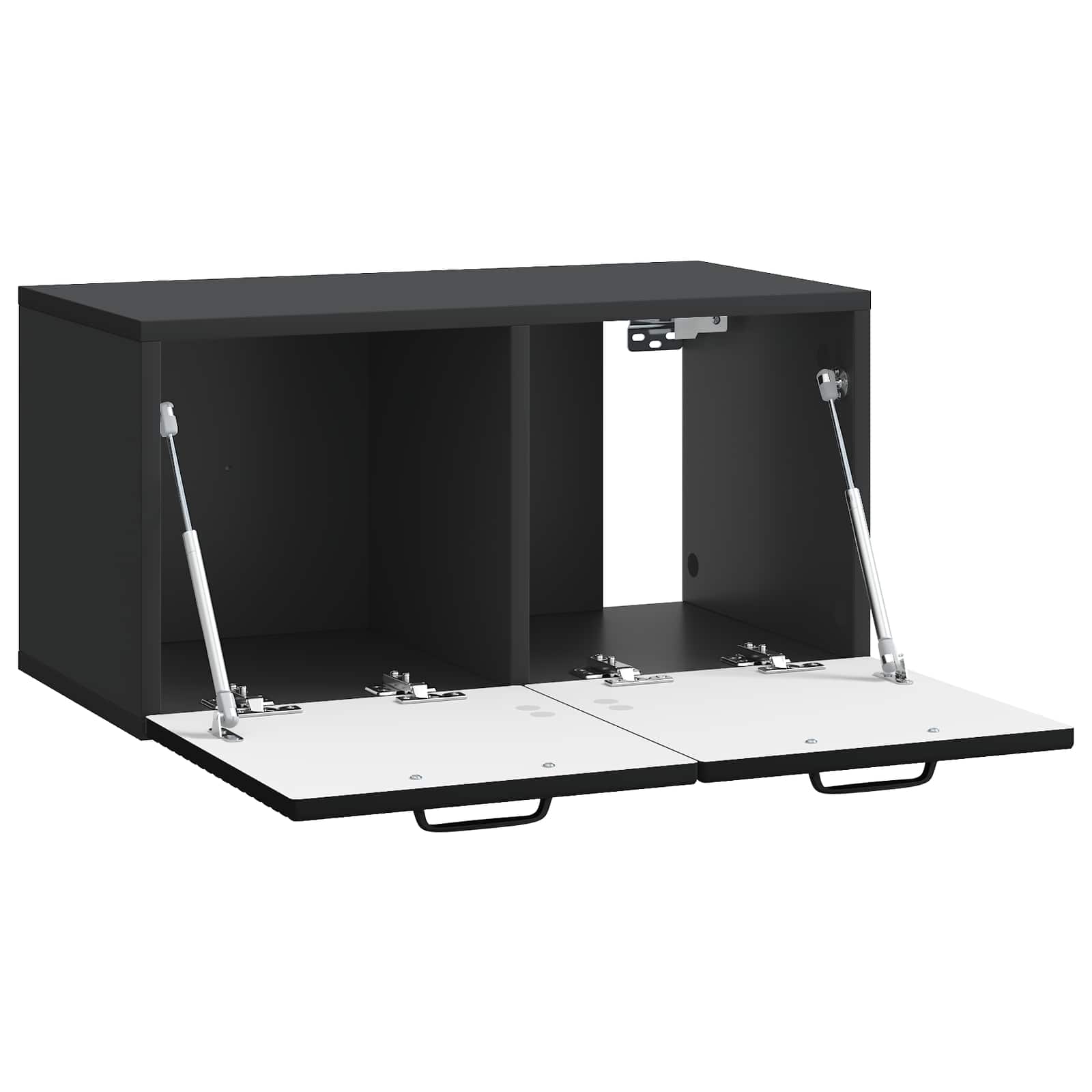 vidaXL Wall-Mounted TV Cabinet Black 59.5 x 31 x 30 cm Engineered Wood 5