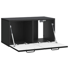 vidaXL Wall-Mounted TV Cabinet Black 59.5 x 31 x 30 cm Engineered Wood 5