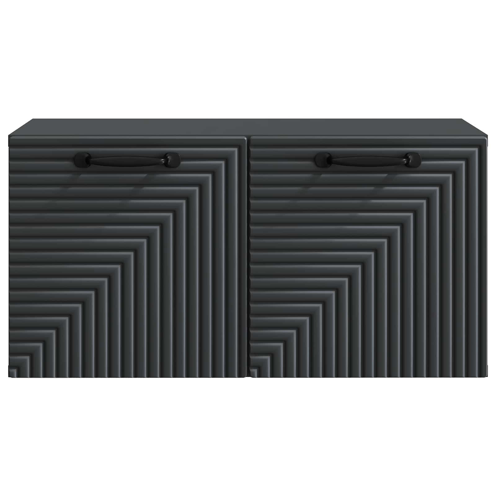 vidaXL Wall-Mounted TV Cabinet Black 59.5 x 31 x 30 cm Engineered Wood 6