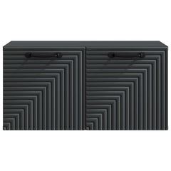 vidaXL Wall-Mounted TV Cabinet Black 59.5 x 31 x 30 cm Engineered Wood 6