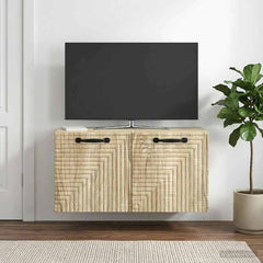 vidaXL Wall-Mounted TV Cabinet Sonoma Oak 59.5 x 31 x 30 cm 4
