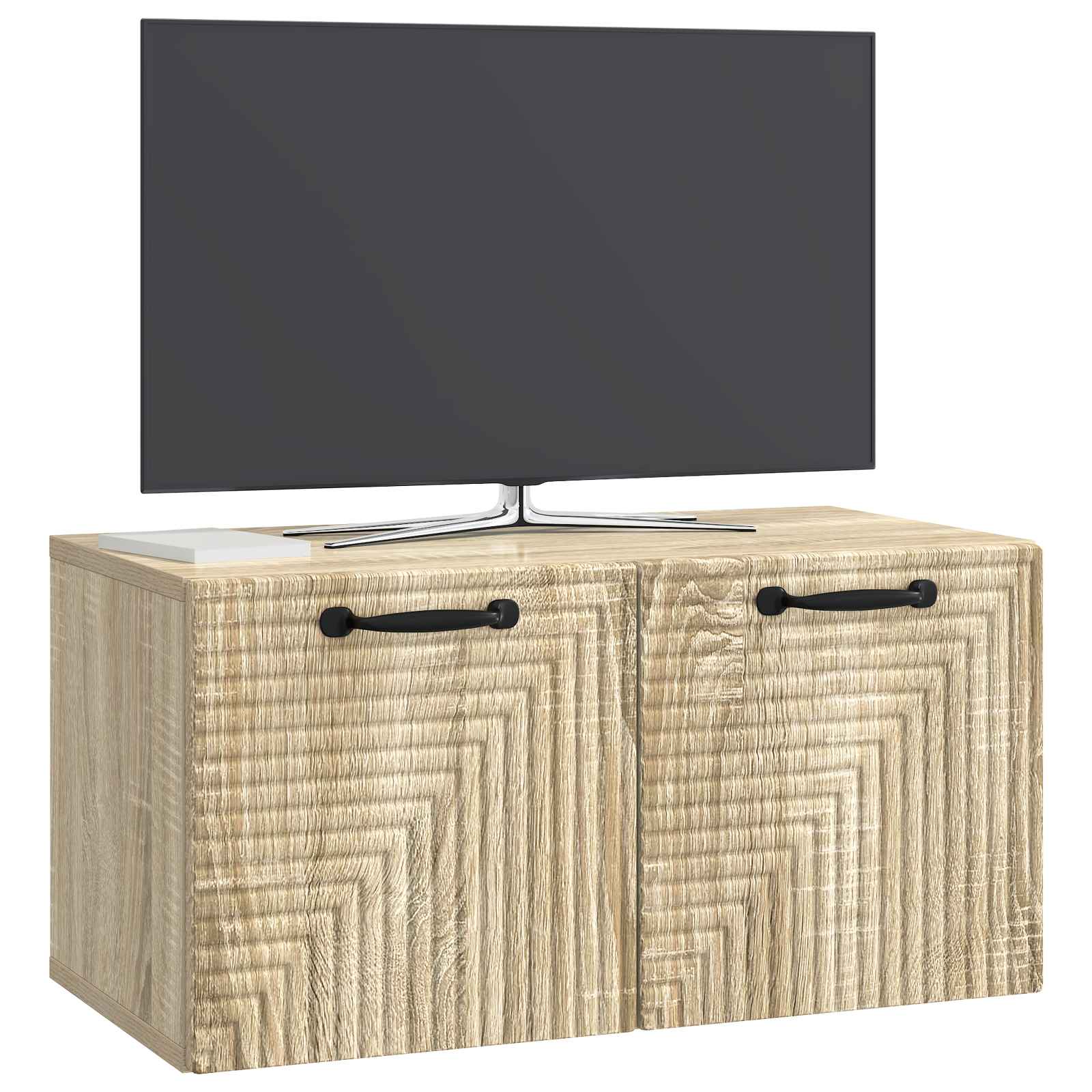 vidaXL Wall-Mounted TV Cabinet Sonoma Oak 59.5 x 31 x 30 cm 3