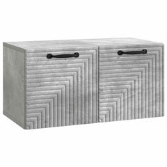 vidaXL Wall-Mounted TV Cabinet Concrete Grey 59.5 x 31 x 30 cm 2