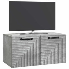 vidaXL Wall-Mounted TV Cabinet Concrete Grey 59.5 x 31 x 30 cm 3