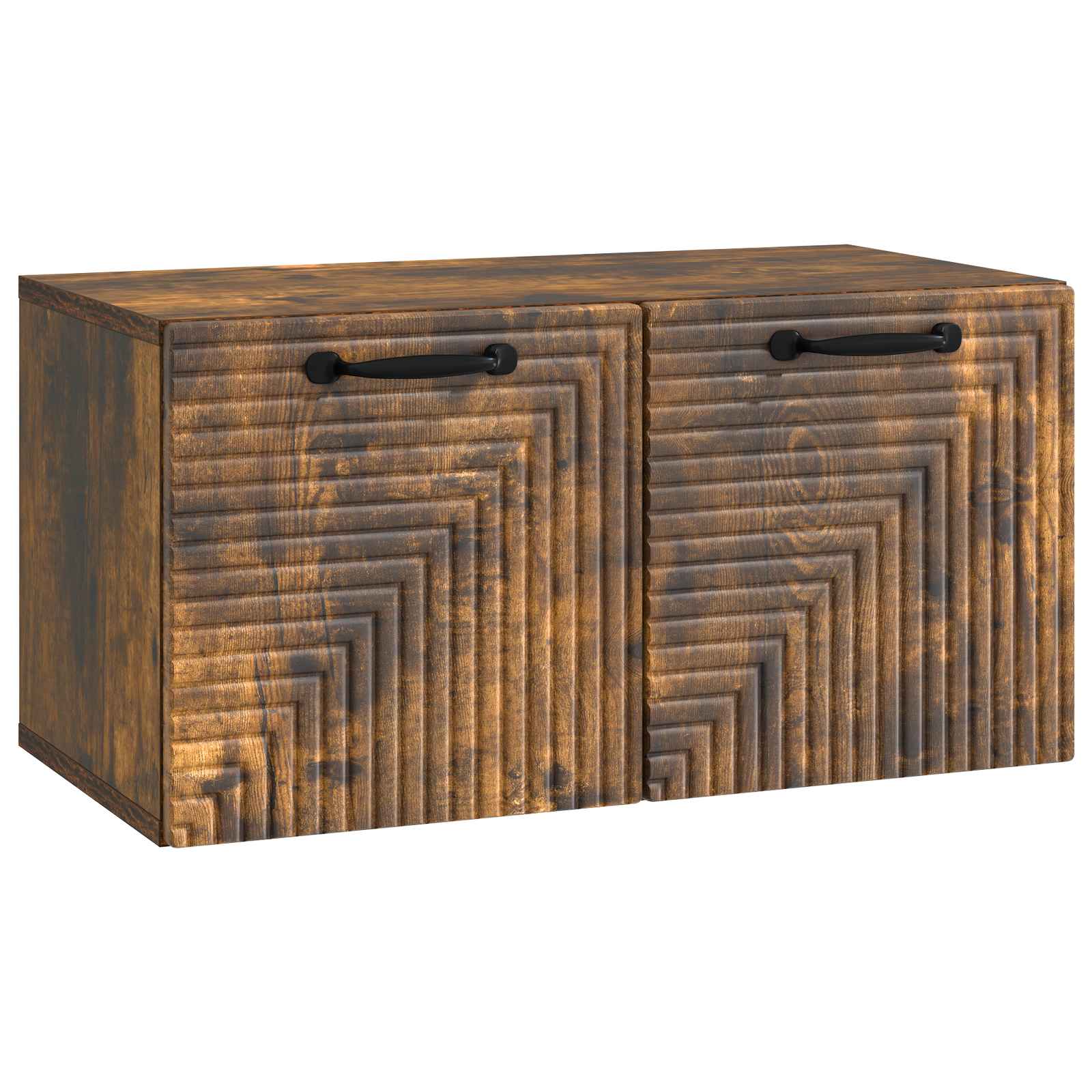 vidaXL Wall-Mounted TV Cabinet Smoked Oak 59.5 x 31 x 30 cm 2