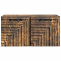 vidaXL Wall-Mounted TV Cabinet Smoked Oak 59.5 x 31 x 30 cm 6