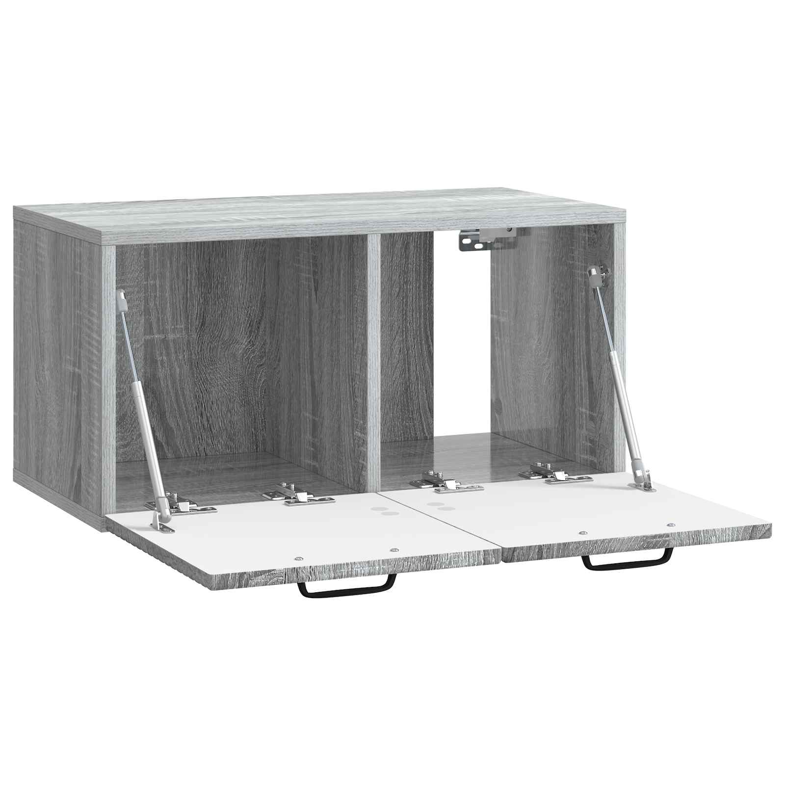 vidaXL Wall-Mounted TV Cabinet Grey Sonoma 59.5 x 31 x 30 cm 5