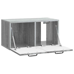 vidaXL Wall-Mounted TV Cabinet Grey Sonoma 59.5 x 31 x 30 cm 5