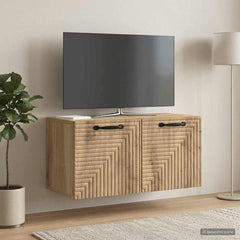 vidaXL Wall-Mounted TV Cabinet 59.5 x 31 x 30 cm Artisan Oak 4