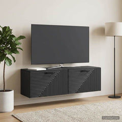 Wall-Mounted TV Cabinet 98 x 31 x 30 cm Black