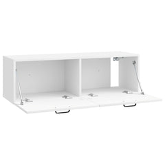 vidaXL Wall-Mounted TV Cabinet High Gloss White 98 x 31 x 30 cm 5