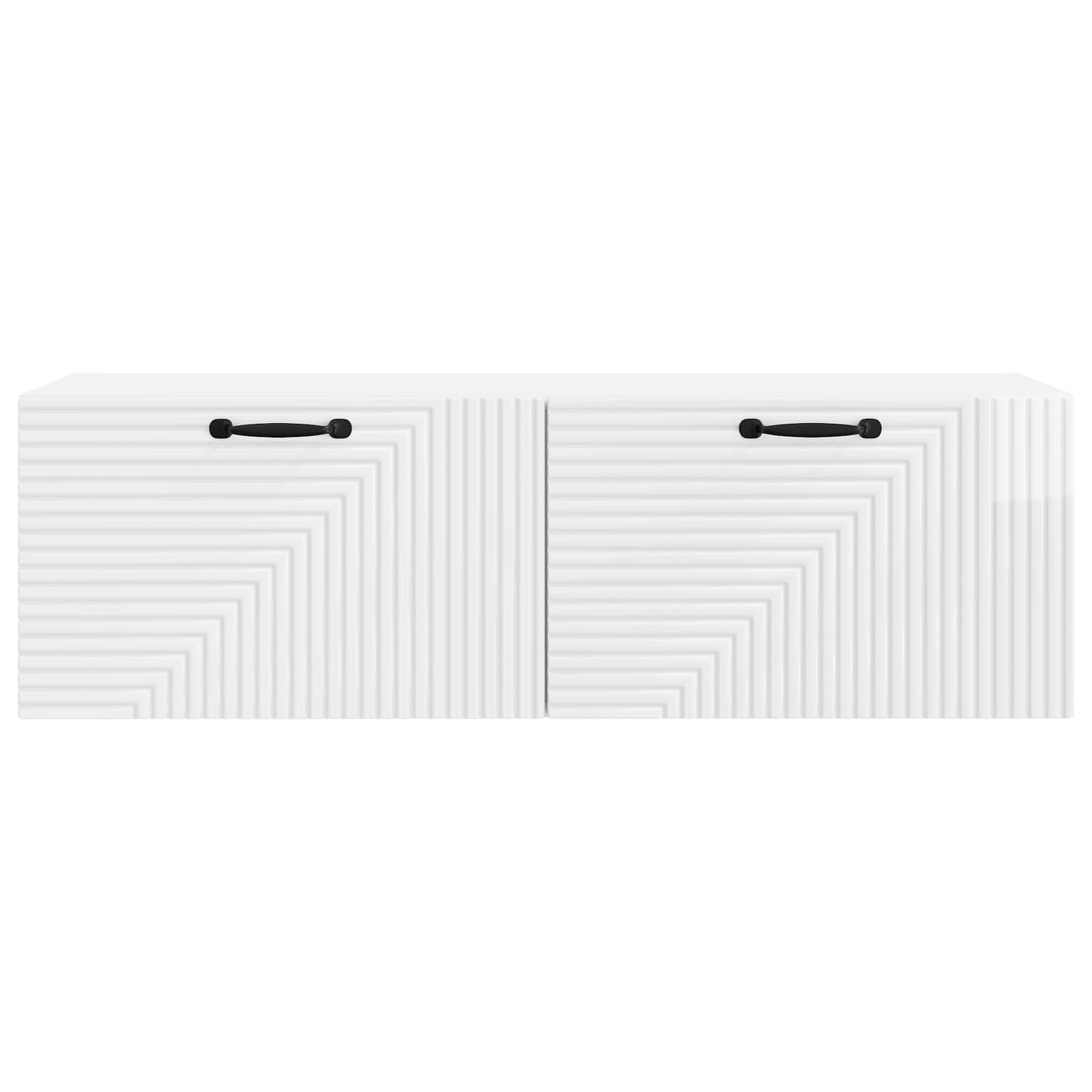 vidaXL Wall-Mounted TV Cabinet High Gloss White 98 x 31 x 30 cm 6