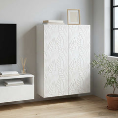 vidaXL Wall-Mounted Cabinet White 66 x 34.5 x 90 cm Engineered Wood 1