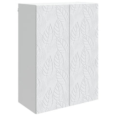 vidaXL Wall-Mounted Cabinet White 66 x 34.5 x 90 cm Engineered Wood 2