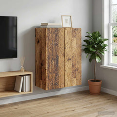vidaXL Wall-Mounted Cabinet 66 x 34.5 x 90 cm Engineered Wood Old Wood 1