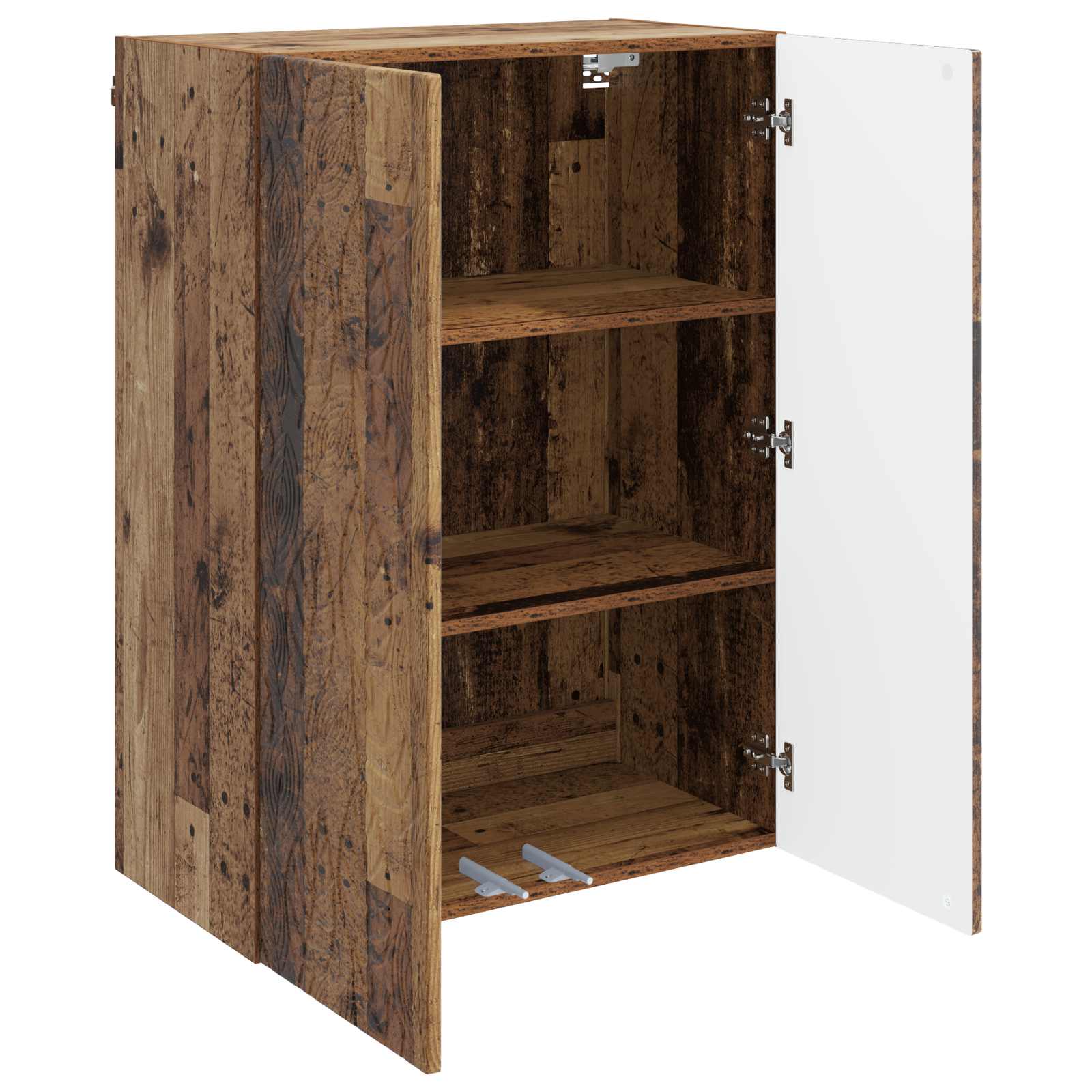 vidaXL Wall-Mounted Cabinet 66 x 34.5 x 90 cm Engineered Wood Old Wood 3
