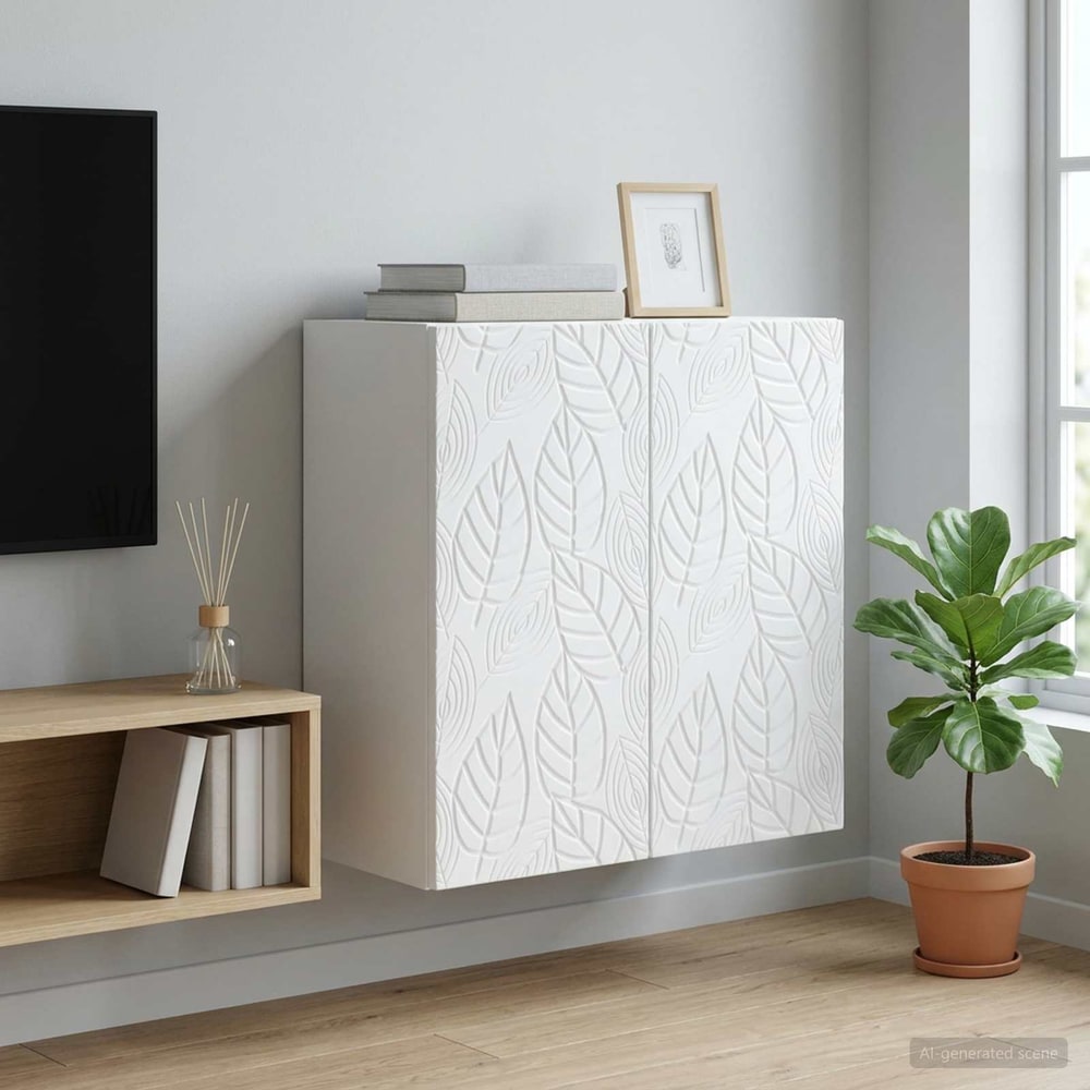 Wall-Mounted Cabinet 59 x 31 x 60 cm Engineered Wood White