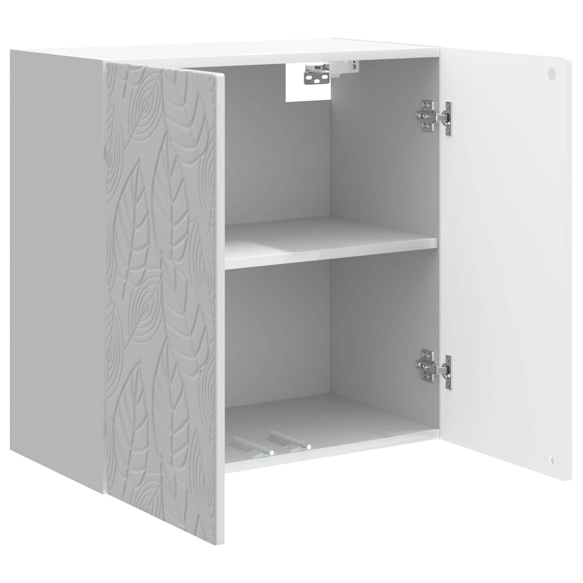Wall-Mounted Cabinet 59 x 31 x 60 cm Engineered Wood High gloss white