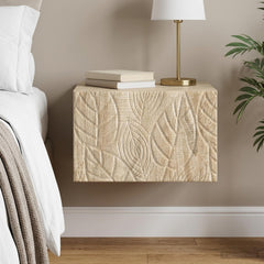 vidaXL Wall-Mounted Side Table Sonoma Oak 34.5 x 33 x 20 cm 1