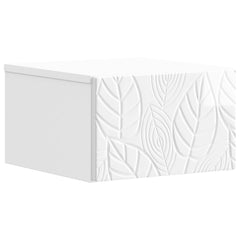 vidaXL Wall-Mounted Side Table High Gloss White 34.5 x 33 x 20 cm 2