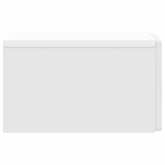 vidaXL Wall-Mounted Side Table High Gloss White 34.5 x 33 x 20 cm 5