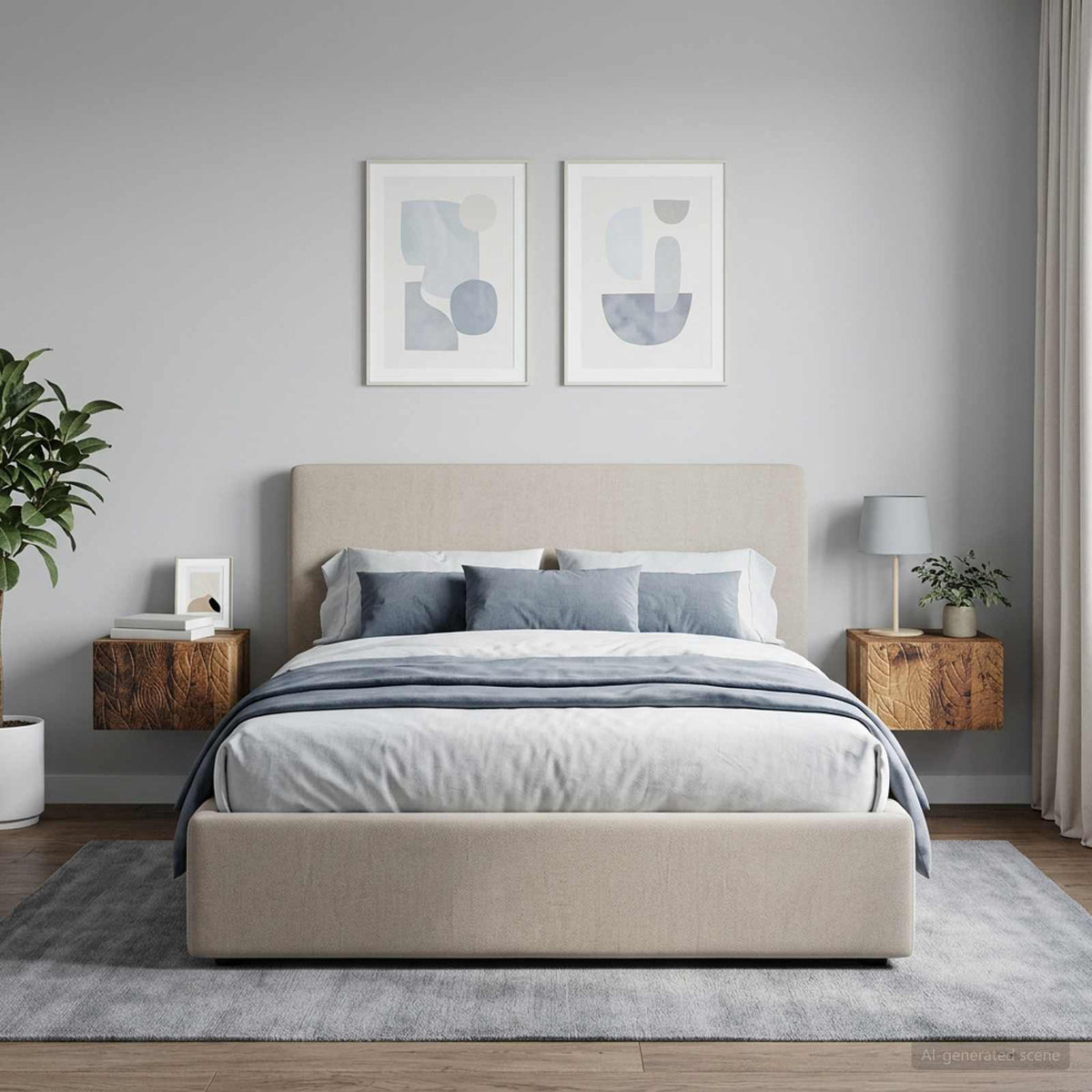 vidaXL Wall-Mounted Side Table 34.5 x 33 x 20 cm