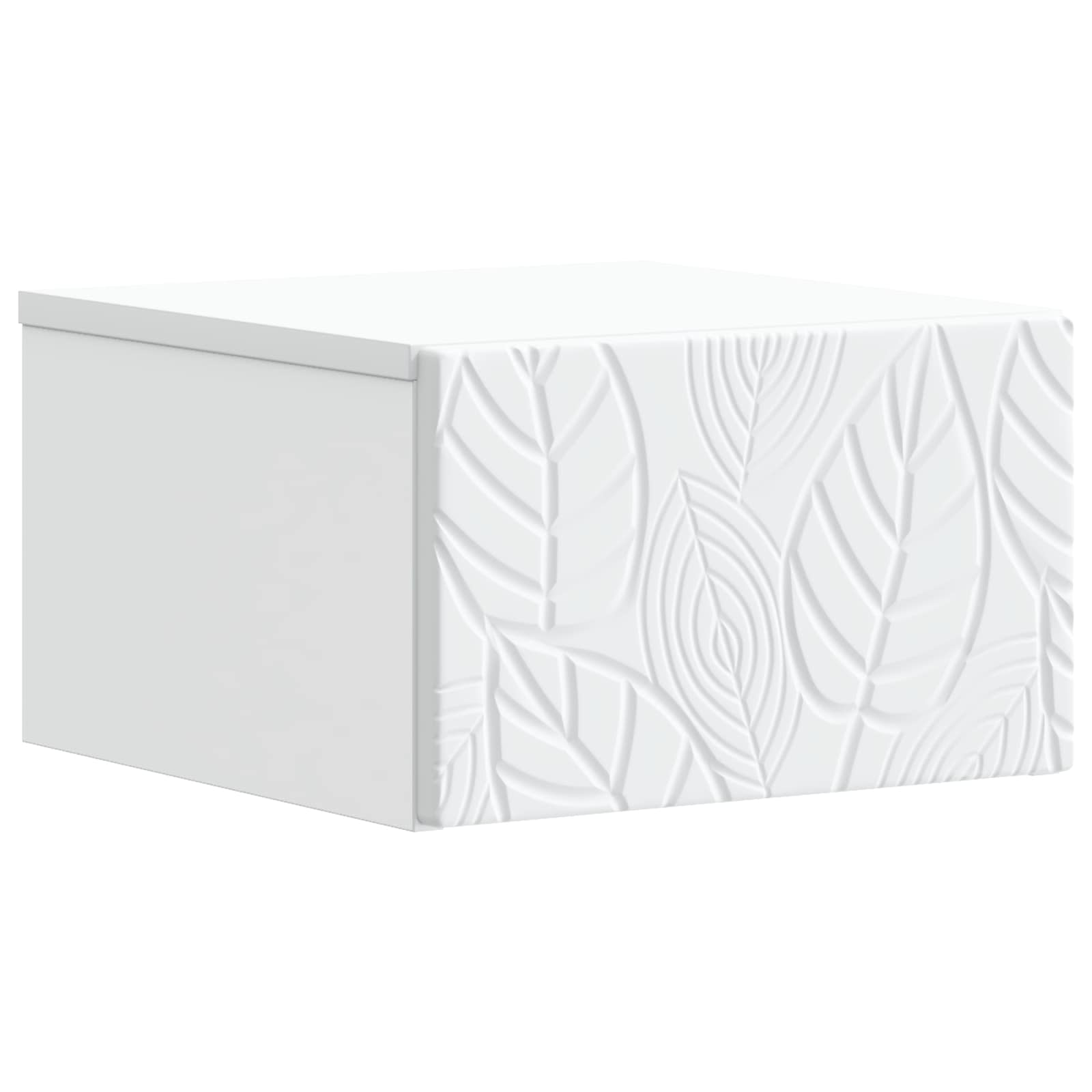 vidaXL Wall-Mounted Bedside Cabinet 2 pcs White 49 x 34.5 x 20 cm 4