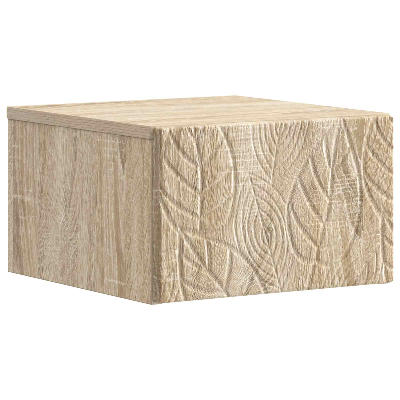 vidaXL Wall-Mounted Bedside Cabinet Sonoma Oak 49 x 34.5 x 20 cm 2