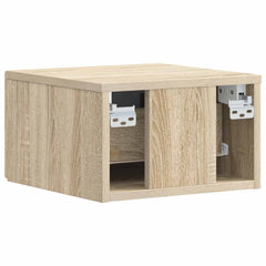vidaXL Wall-Mounted Bedside Cabinet Sonoma Oak 49 x 34.5 x 20 cm 6