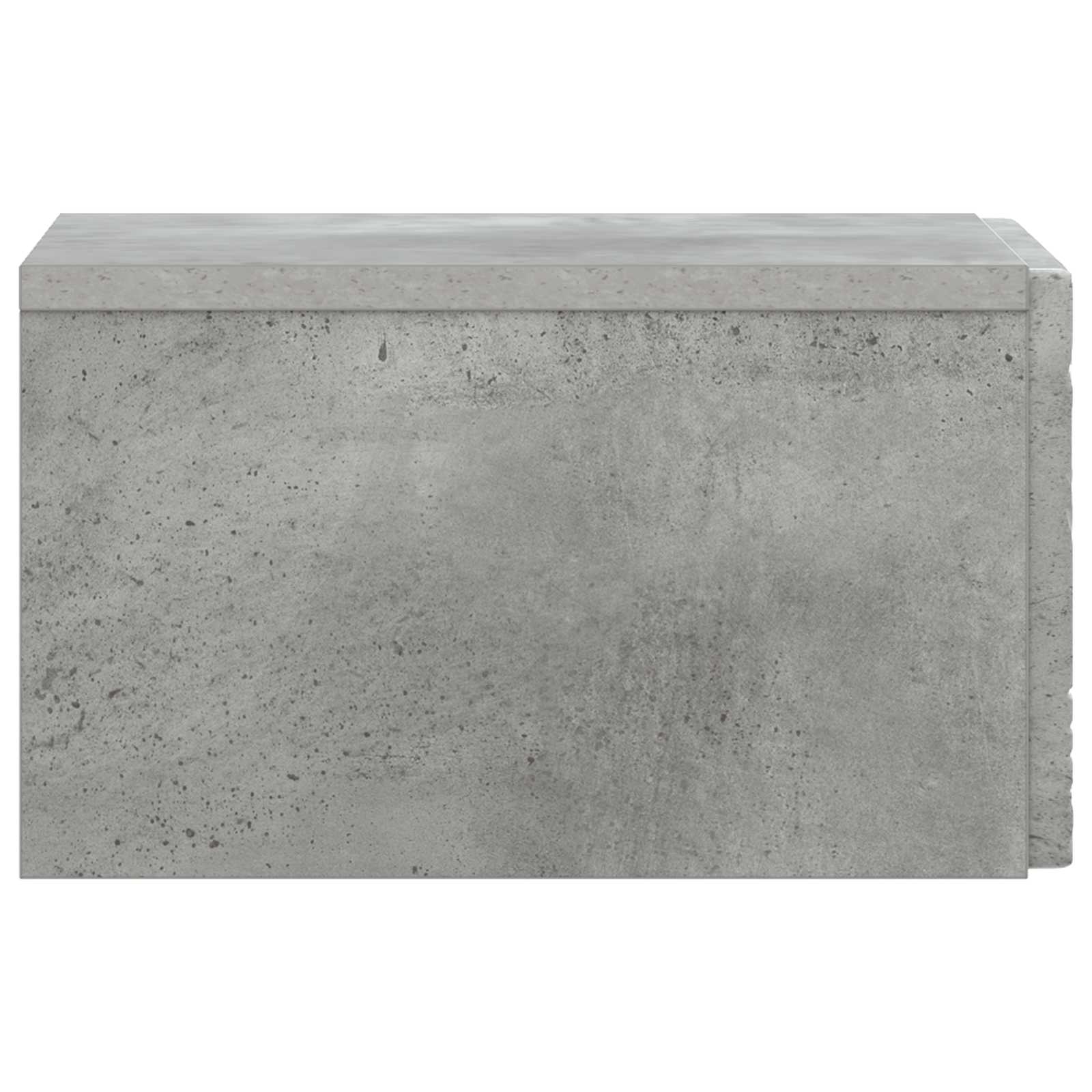 vidaXL Wall-Mounted Bedside Cabinet Concrete Grey 49 x 34.5 x 20 cm 5