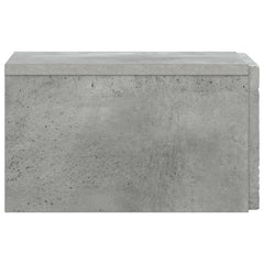 vidaXL Wall-Mounted Bedside Cabinet Concrete Grey 49 x 34.5 x 20 cm 5