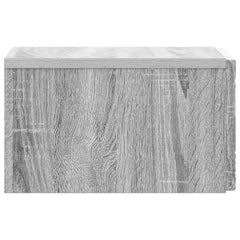 vidaXL Wall-Mounted Bedside Cabinet Grey Sonoma 49 x 34.5 x 20 cm 5