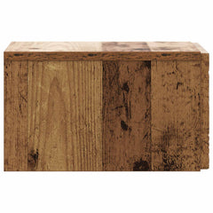 vidaXL Wall-Mounted Bedside Cabinet Old Wood 49 x 34.5 x 20 cm 5