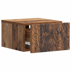 vidaXL Wall-Mounted Bedside Cabinet 2 pcs Old Wood 49 x 34.5 x 20 cm 5