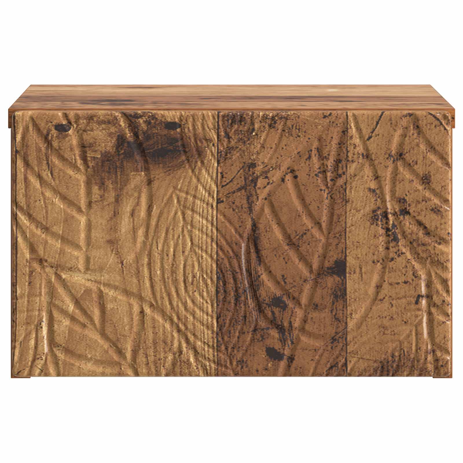 vidaXL Wall-Mounted Bedside Cabinet 2 pcs Old Wood 49 x 34.5 x 20 cm 6