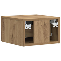 vidaXL Wall-Mounted Bedside Cabinet Artisan Oak 49 x 34.5 x 20 cm 6