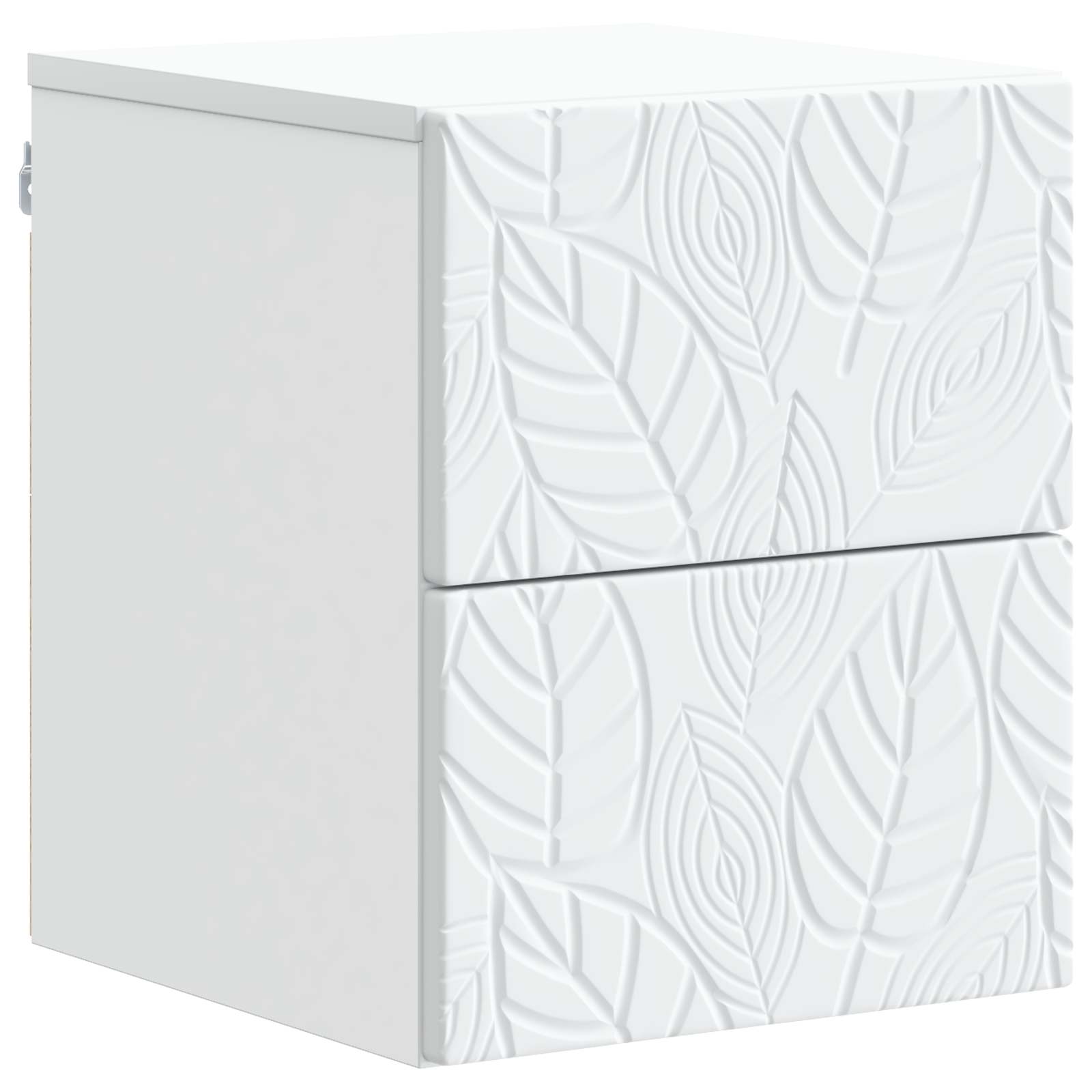vidaXL Wall-Mounted Bedside Cabinet White 34.5 x 33 x 40 cm 2