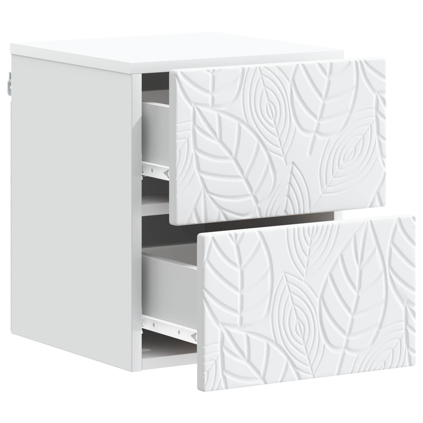 vidaXL Wall-Mounted Bedside Cabinet White 34.5 x 33 x 40 cm 3