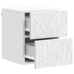 vidaXL Wall-Mounted Bedside Cabinet White 34.5 x 33 x 40 cm 3