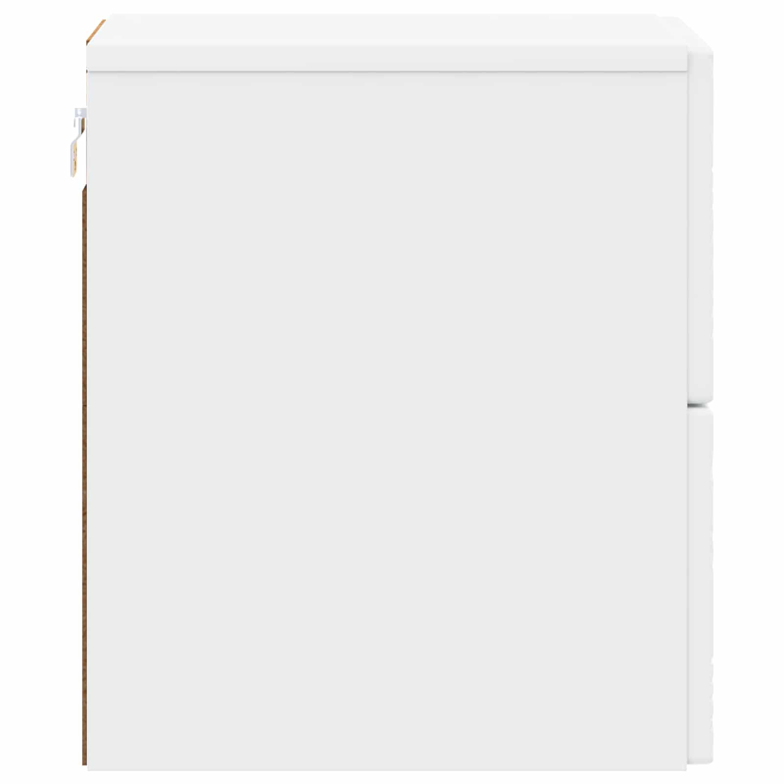 vidaXL Wall-Mounted Bedside Cabinet White 34.5 x 33 x 40 cm 5