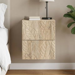vidaXL Wall-Mounted Bedside Cabinet Sonoma Oak 34.5 x 33 x 40 cm 1