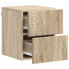 vidaXL Wall-Mounted Bedside Cabinet Sonoma Oak 34.5 x 33 x 40 cm 3